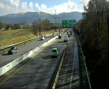 Webcam autoroute Suisse - Genève - A1 direction Lausanne/France