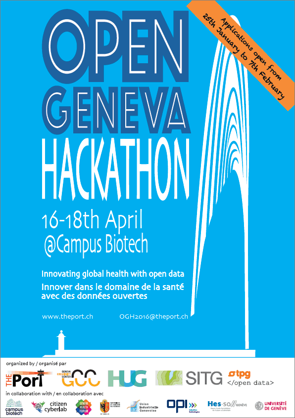 Affiche Open Geneva Hackathon