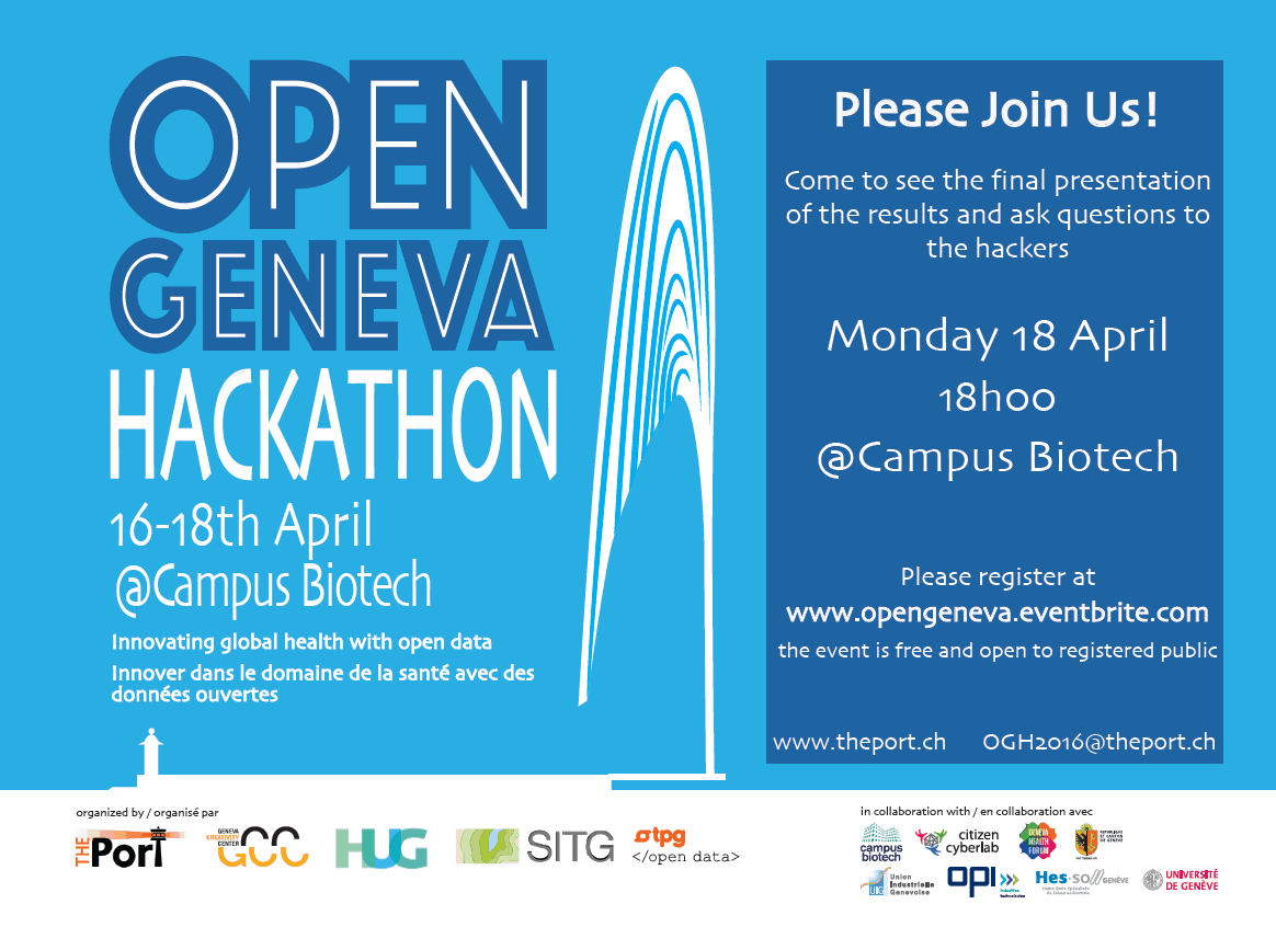 Open Geneva Hackathon, présentation des résultats
